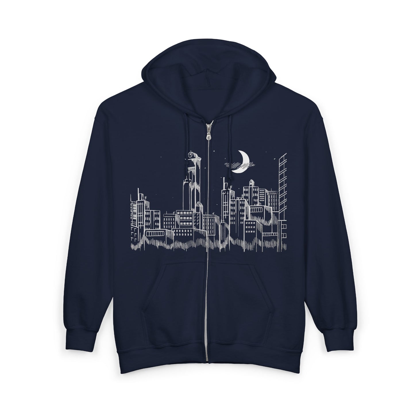 Drop Dead Skyline Zip-Up Hoodie