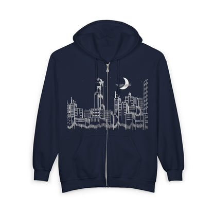 Drop Dead Skyline Zip-Up Hoodie