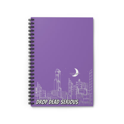 Drop Dead Serious Notebook - Purple