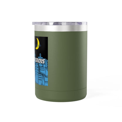 Drop Dead Serious Coffee Mug Tumbler, 15oz