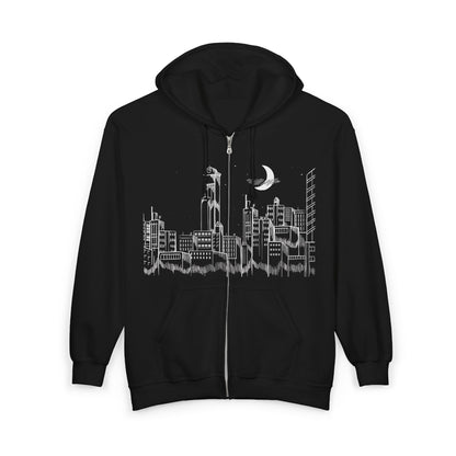 Drop Dead Skyline Zip-Up Hoodie