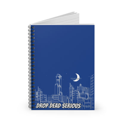 Drop Dead Serious Notebook - Blue