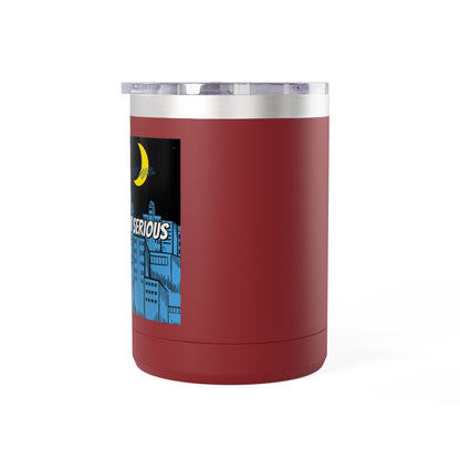 Drop Dead Serious Coffee Mug Tumbler, 15oz