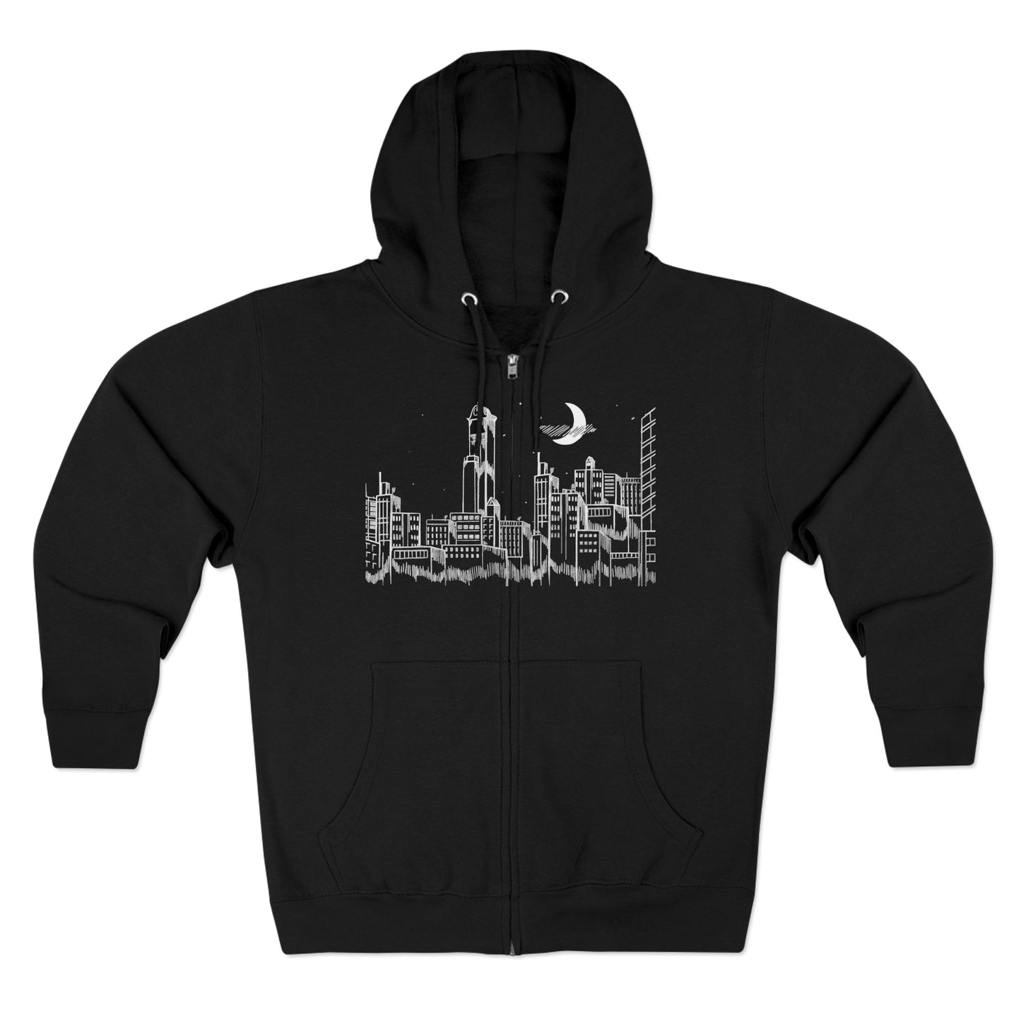 Drop Dead Serious Skyline Zip-Up Hoodie
