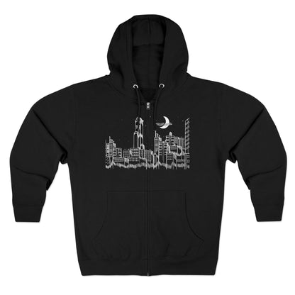 Drop Dead Serious Skyline Zip-Up Hoodie