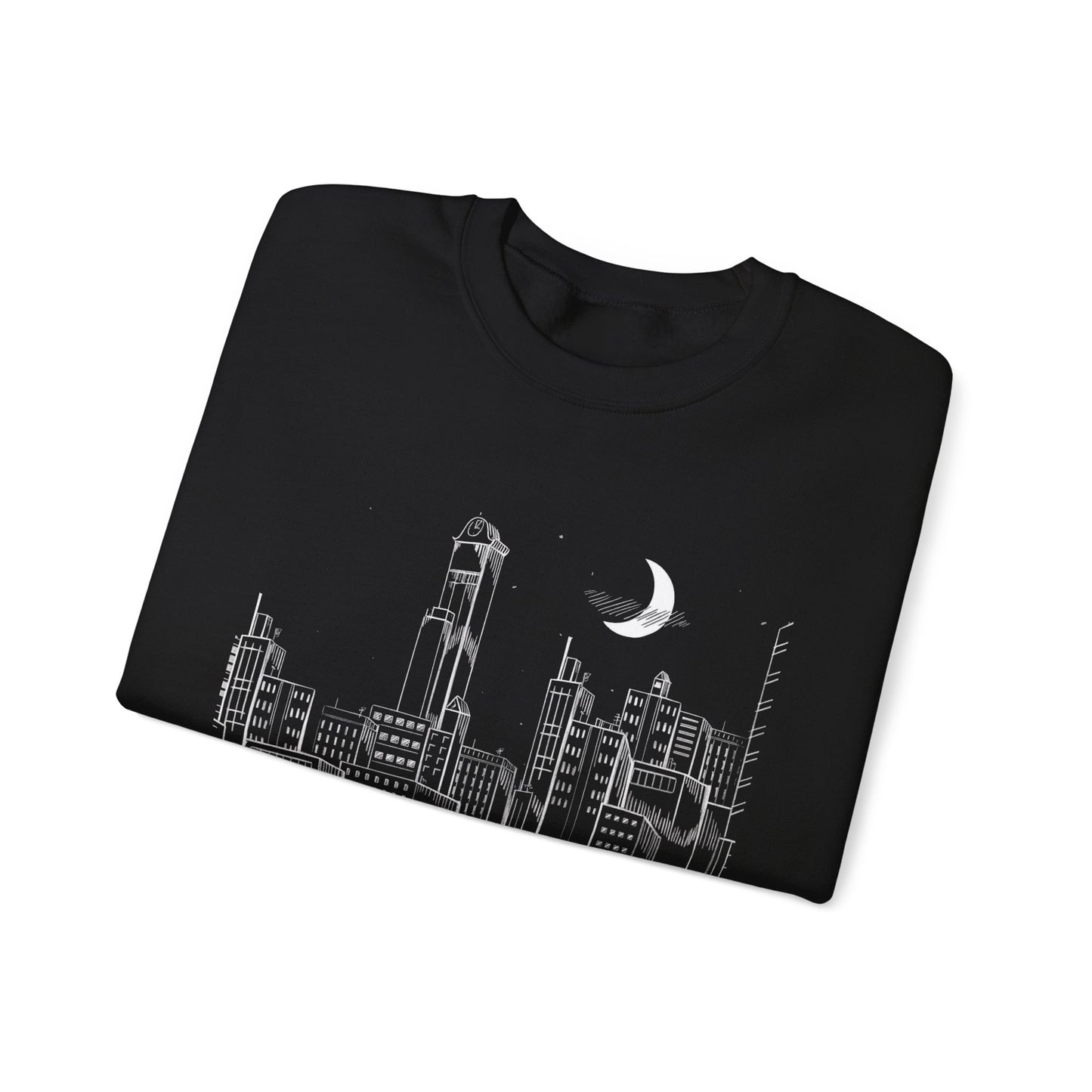 Drop Dead Serious Night Sky Graphic (Front Only) Crewneck
