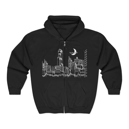 Drop Dead Skyline Zip-Up Hoodie