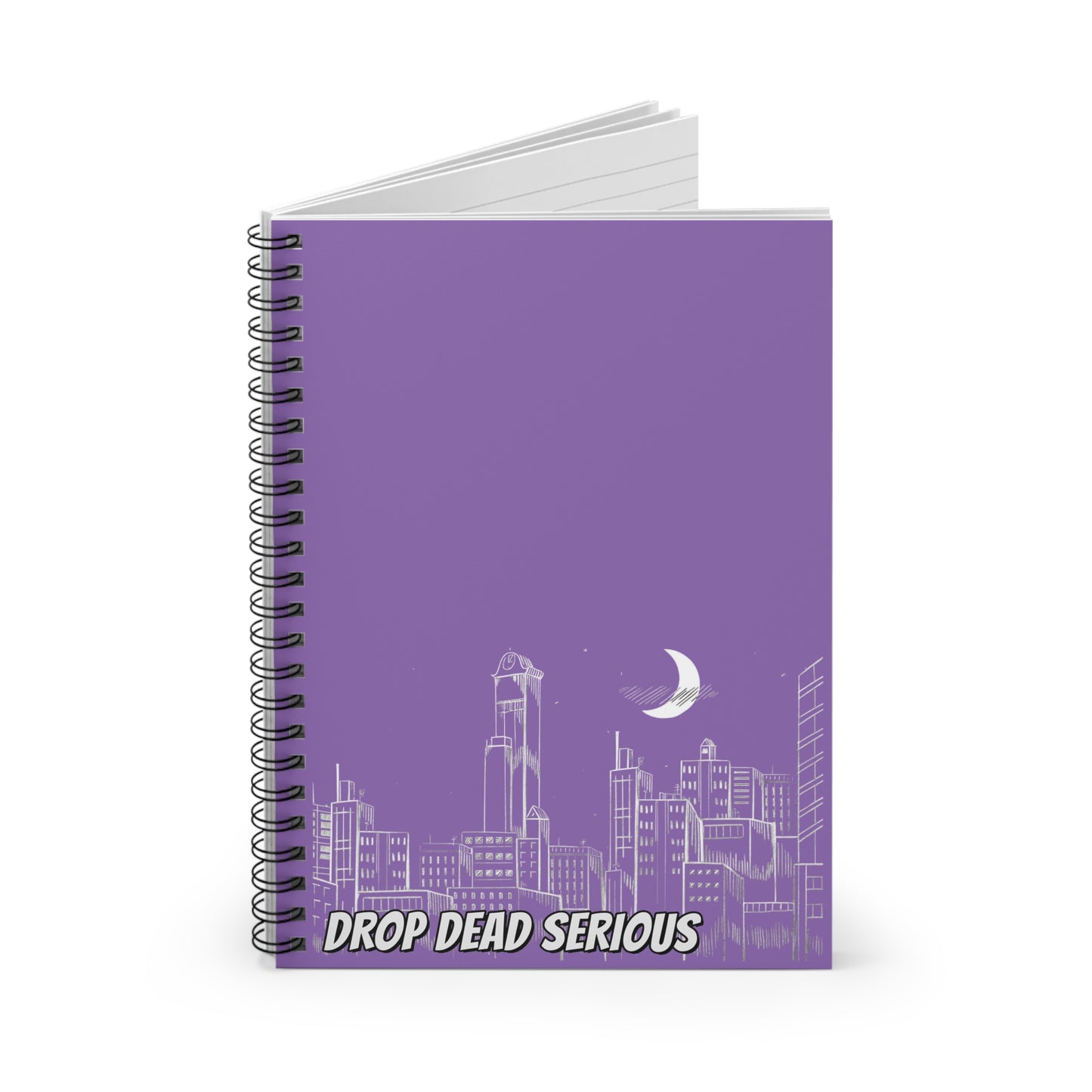 Drop Dead Serious Notebook - Purple