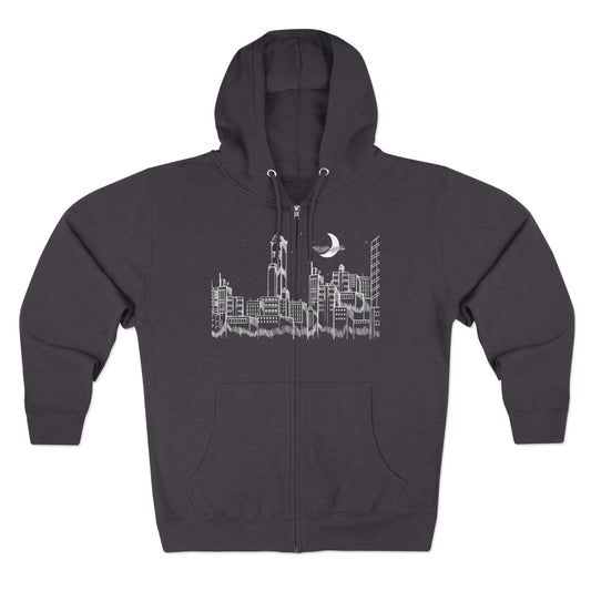 Drop Dead Serious Skyline Zip-Up Hoodie
