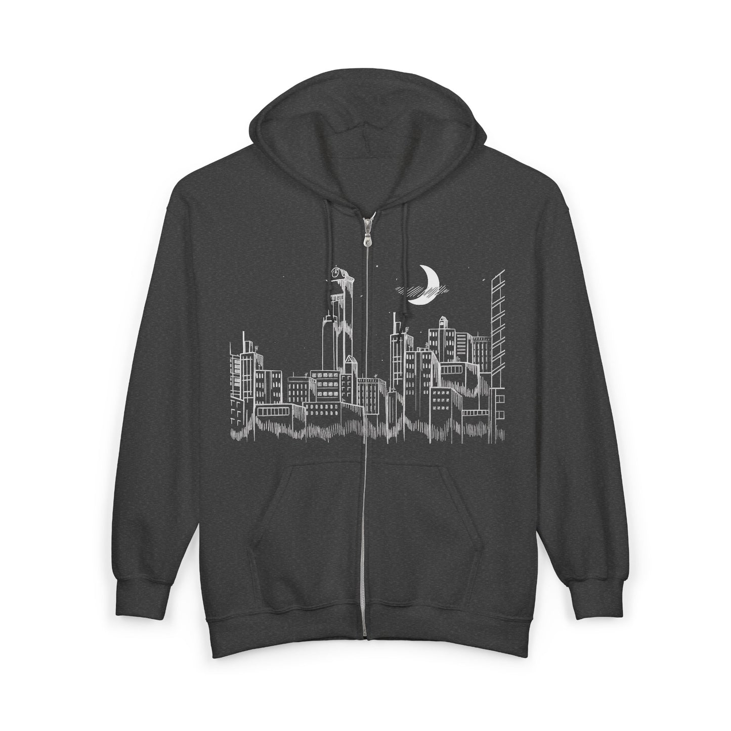 Drop Dead Skyline Zip-Up Hoodie