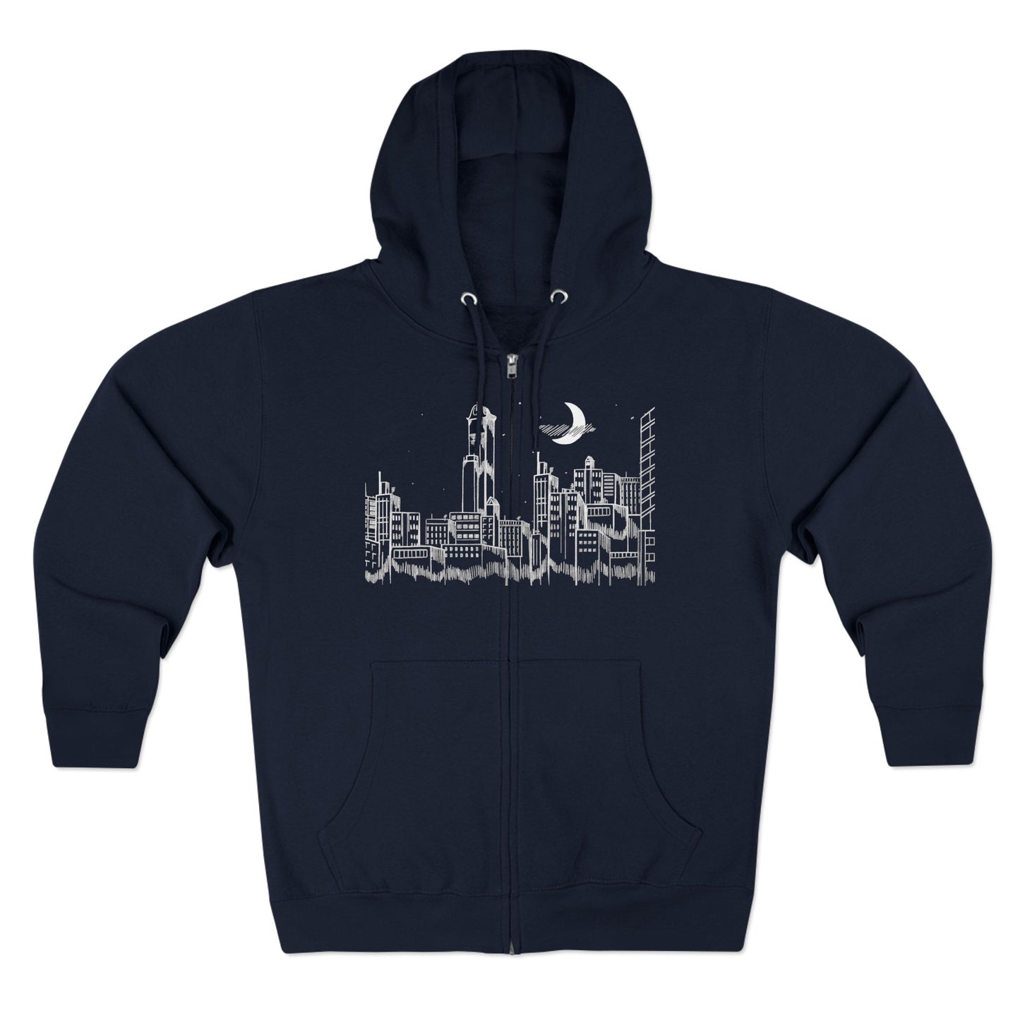 Drop Dead Serious Skyline Zip-Up Hoodie