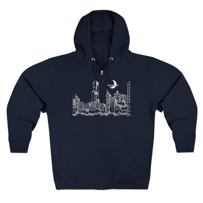 Drop Dead Serious Skyline Zip-Up Hoodie
