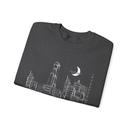 Drop Dead Serious Night Sky Graphic (Front Only) Crewneck