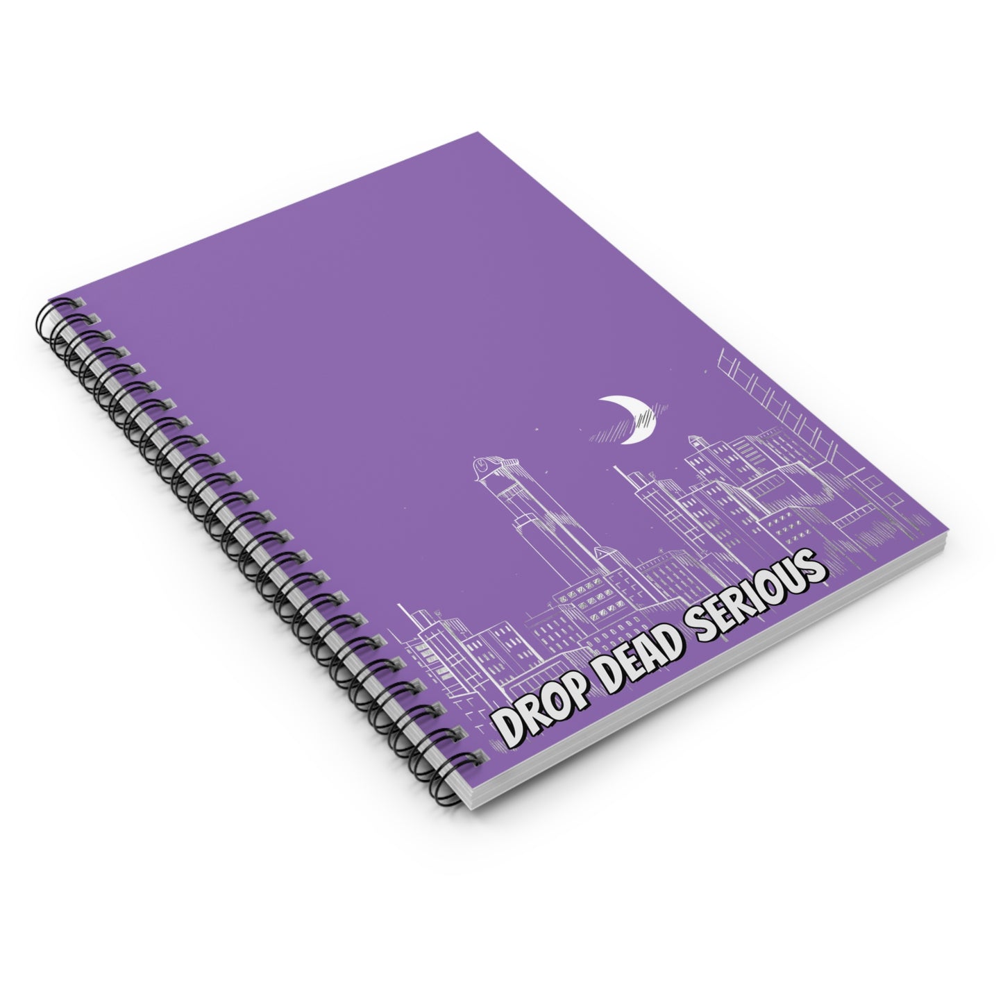 Drop Dead Serious Notebook - Purple
