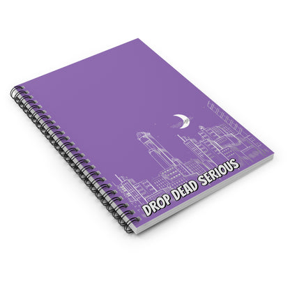 Drop Dead Serious Notebook - Purple