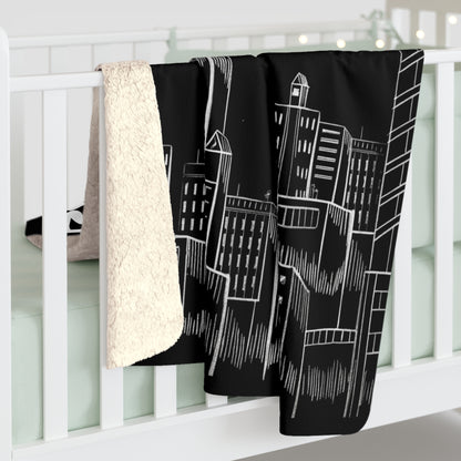 Drop Dead Serious Sherpa Fleece Blanket