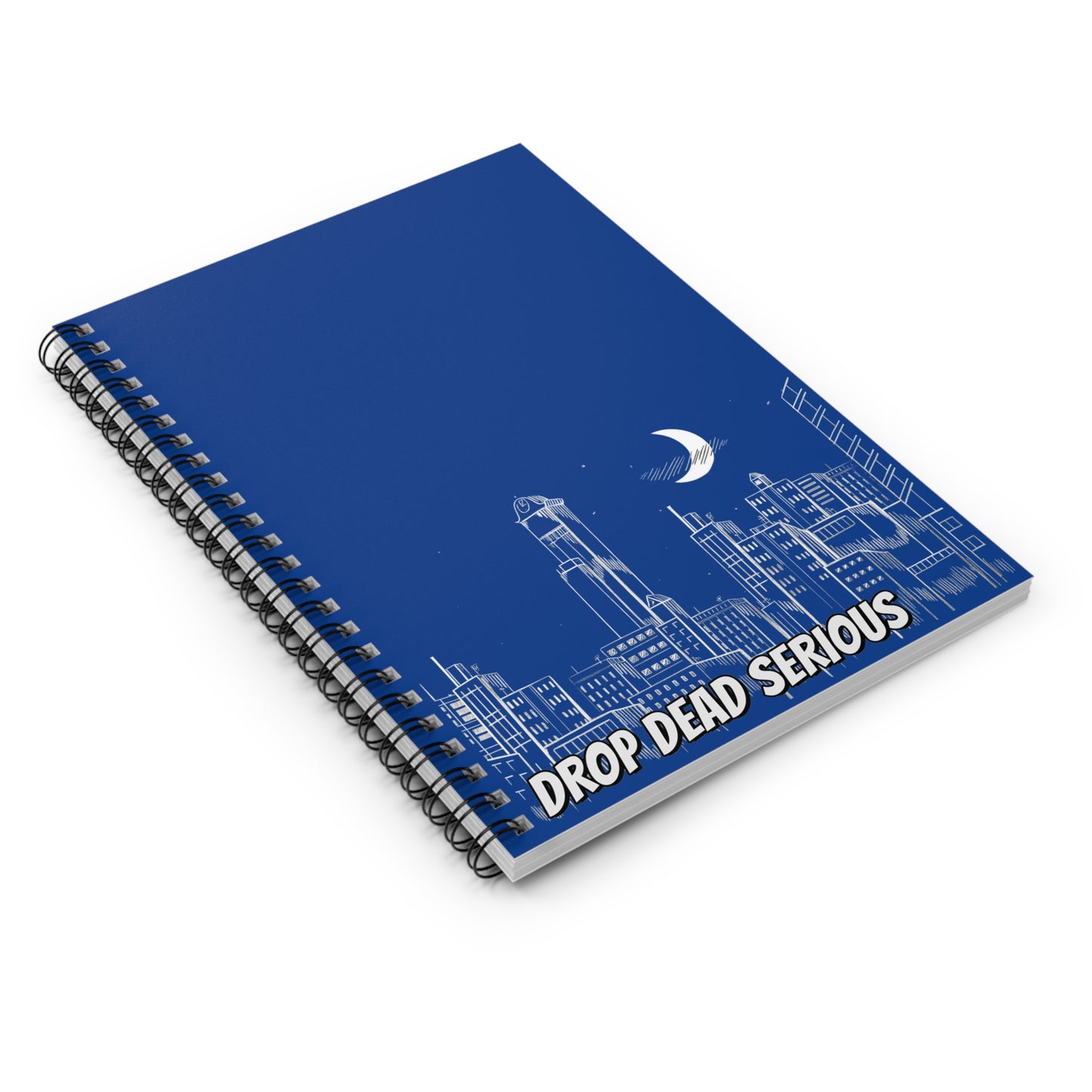Drop Dead Serious Notebook - Blue