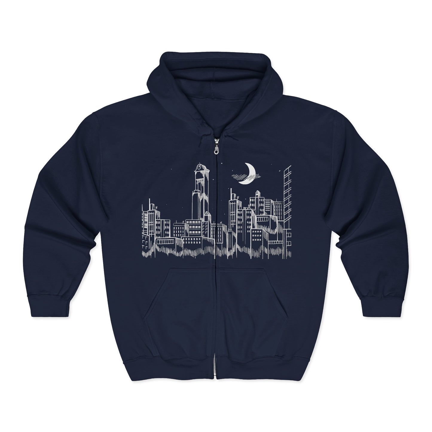 Drop Dead Skyline Zip-Up Hoodie