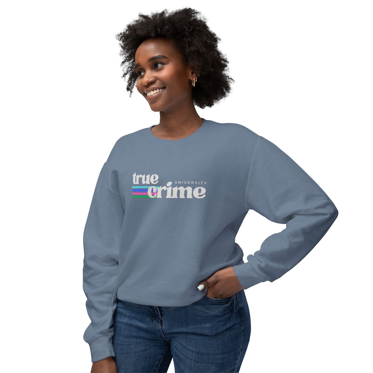 True Crime Unisex Lightweight Crewneck Sweatshirt