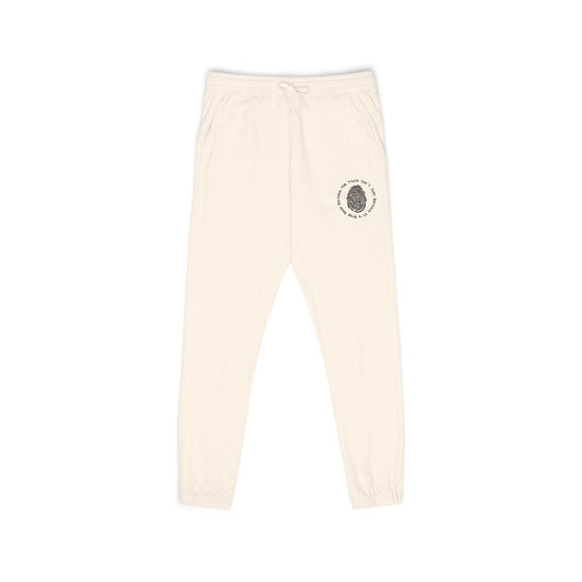 Fingerprint Unisex Fleece Sweatpants