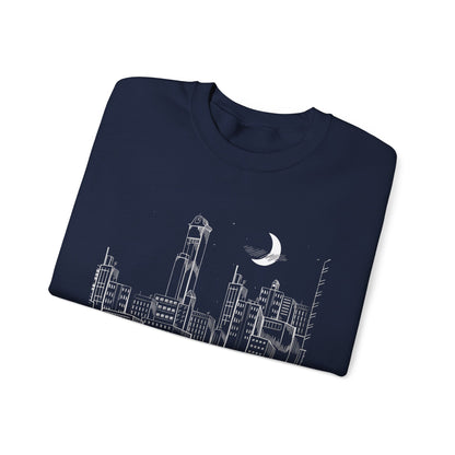 Drop Dead Serious Night Sky Graphic (Front Only) Crewneck