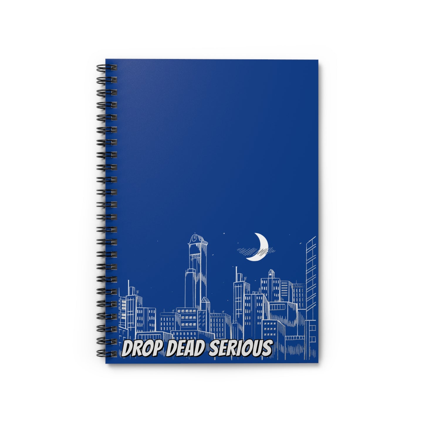 Drop Dead Serious Notebook - Blue