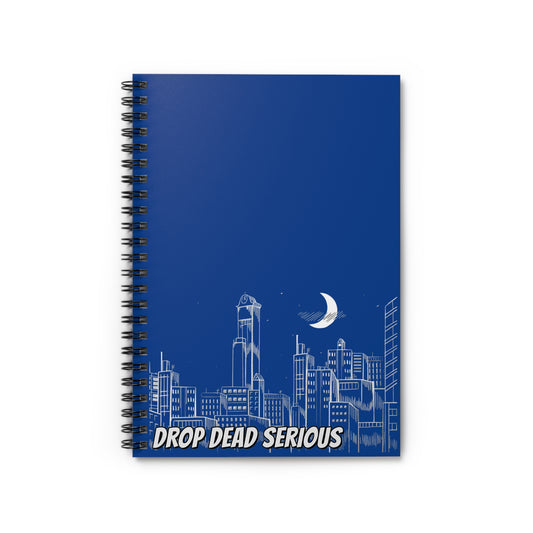 Drop Dead Serious Notebook - Blue
